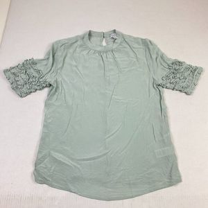 Anthropologie Sage Green Blouse